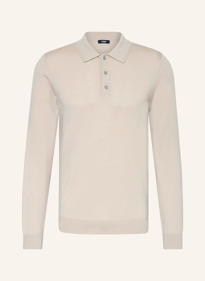 REISS Strick-Poloshirt TRAFFORD aus Merinowolle