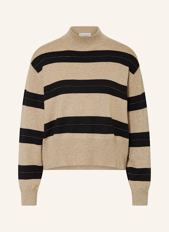 BRUNELLO CUCINELLI Pullover mit Cashmere und Schmuckperlen