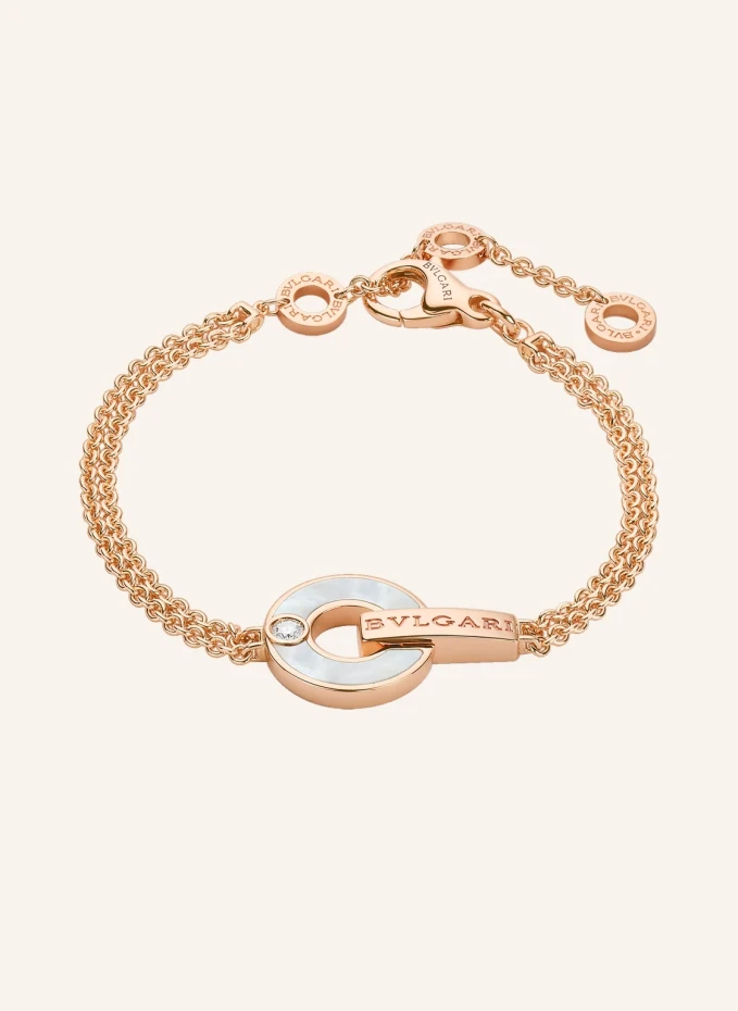 BVLGARI Armband BVLGARI BVLGARI aus 18 Karat Roségold, Diamanten und Perlmutt