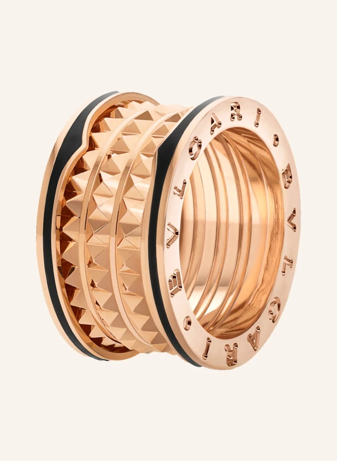 BVLGARI Ring B.ZERO1 ROCK aus 18 Karat Roségold und Keramik