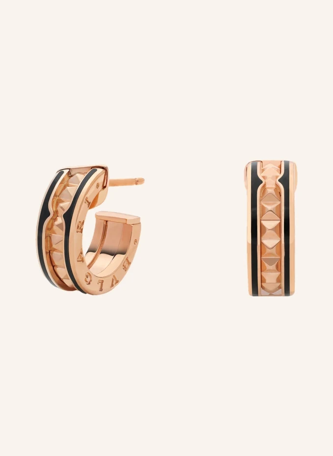 BVLGARI Ohrring B.ZERO1 ROCK aus 18 Karat Roségold und Keramik