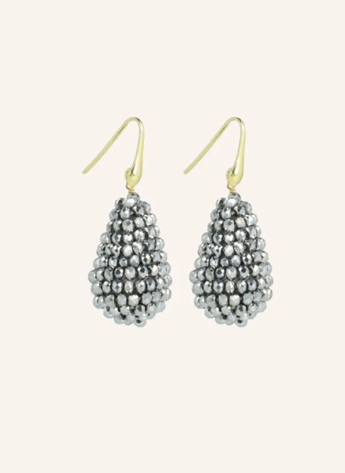 LOTT.gioielli Ohrringe AMY METALLIC SILVER CONE by GLAMBOU