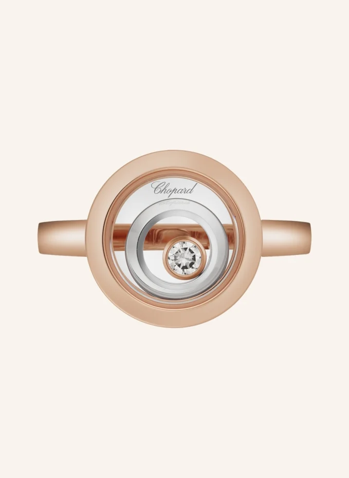 Chopard Ring HAPPY SPIRIT Ring aus 18 Karat Roségold, aus 18 Karat Weißgold und Diamanten