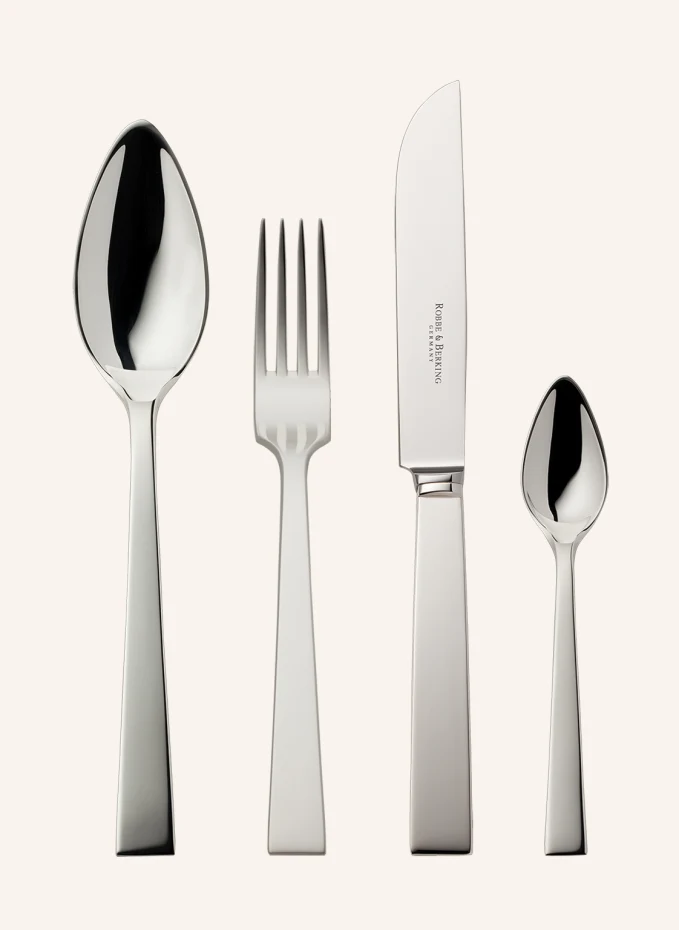 ROBBE & BERKING 4-tlg. Besteckset RIVA (925 Sterlingsilber)