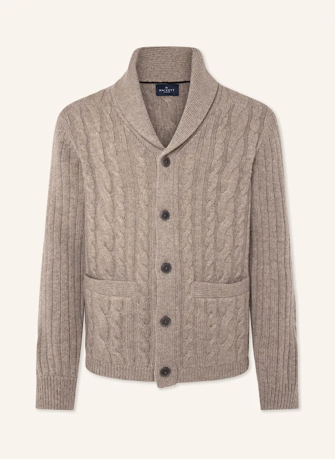 HACKETT LONDON Strickjacken Cardigan CABLE SHAWL CARDI