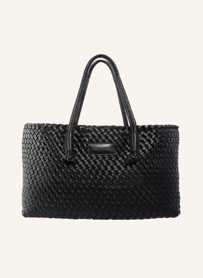 MiA MiN Handbag Shopper Handwoven VITANIMA BLACK