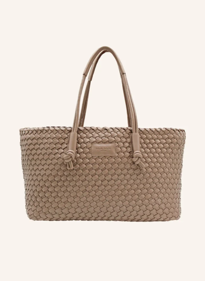 MiA MiN Handbag Shopper Handwoven VITANIMA TAUPE