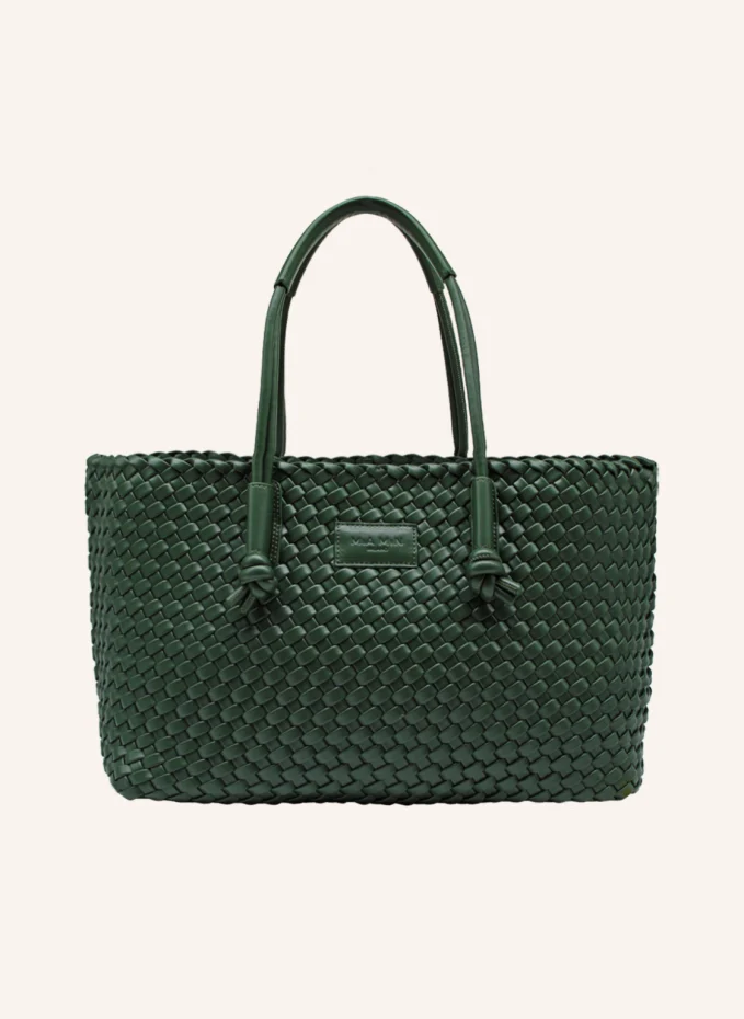 MiA MiN Handbag Shopper Handwoven VITANIMA DARKGREEN