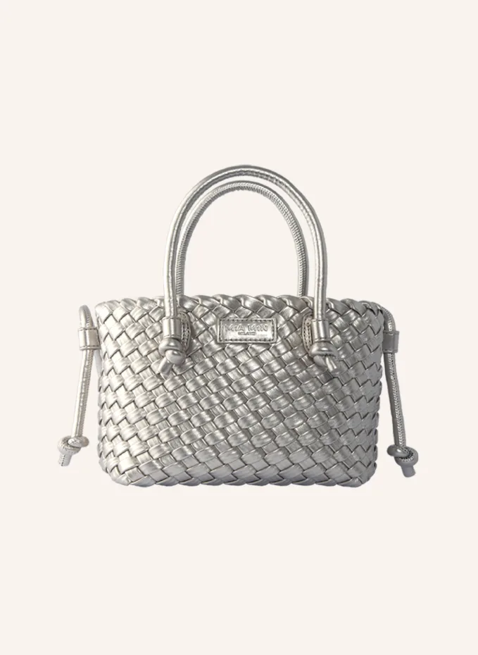 MiA MiN Handbag Crossbody Handwoven VITANIMA SILVER