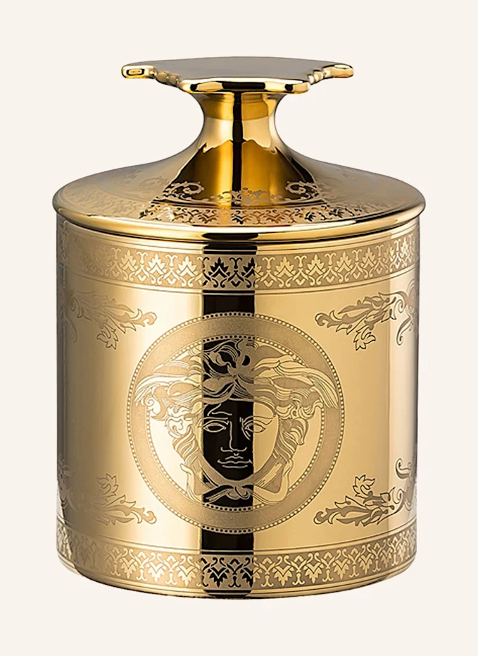 Rosenthal meets VERSACE Tischlicht mit Duftwachs GOLDEN MEDUSA