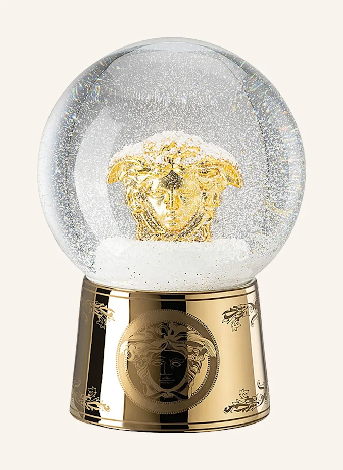 Rosenthal meets VERSACE Schneekugel GOLDEN MEDUSA L