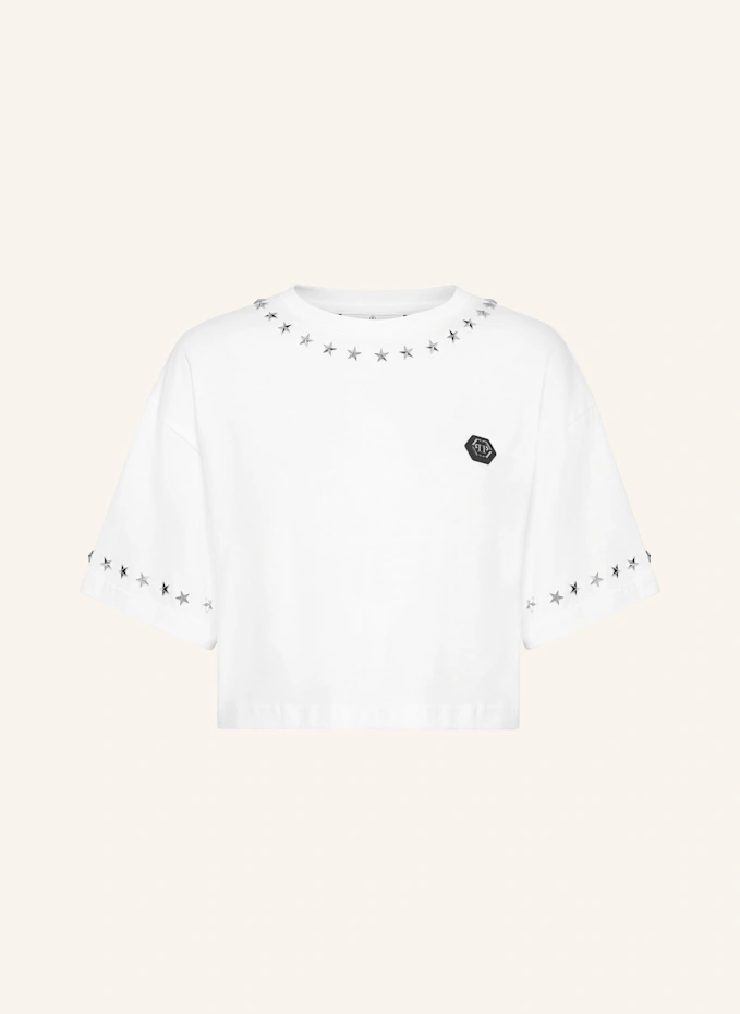 PHILIPP PLEIN Cropped T-Shirt STARS