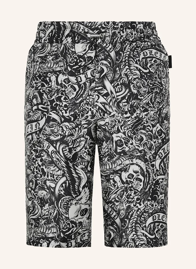 PHILIPP PLEIN Seidenshorts TATTOO