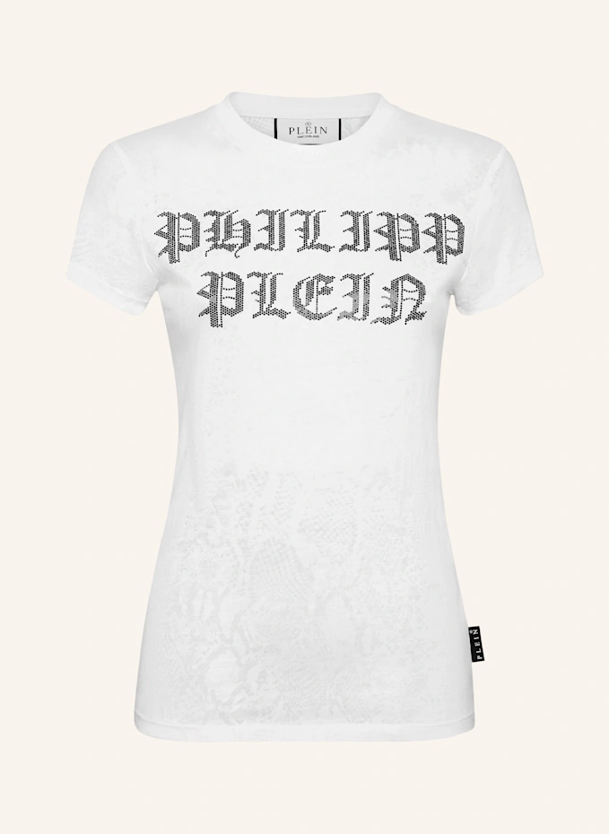 PHILIPP PLEIN T-Shirt mit Schmucksteinen