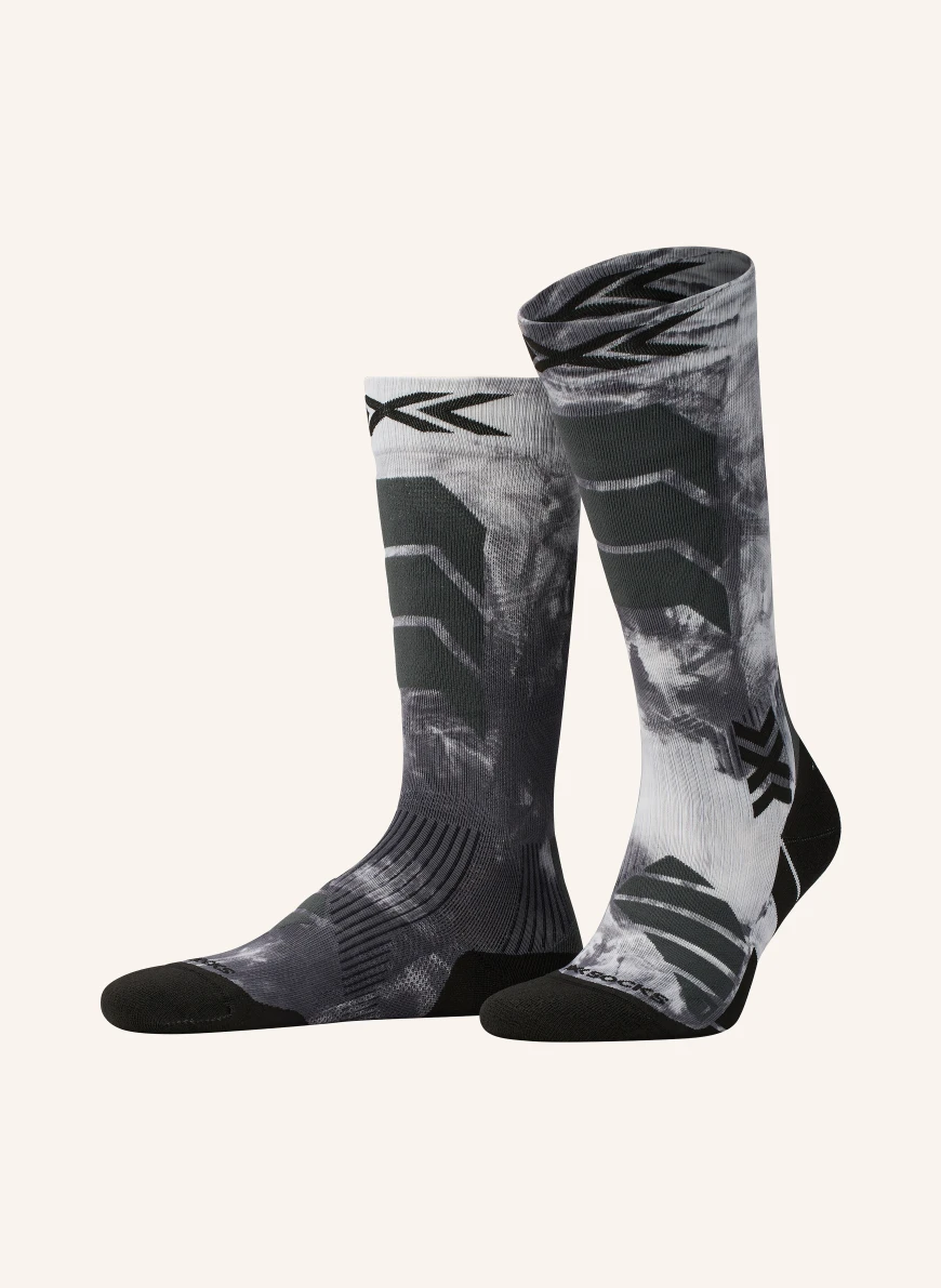 X-SOCKS Skisocken SKI EXPERT WILD GRAU / CREME / SCHWARZ