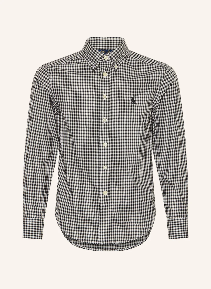 POLO RALPH LAUREN shirt BLACK / WHITE