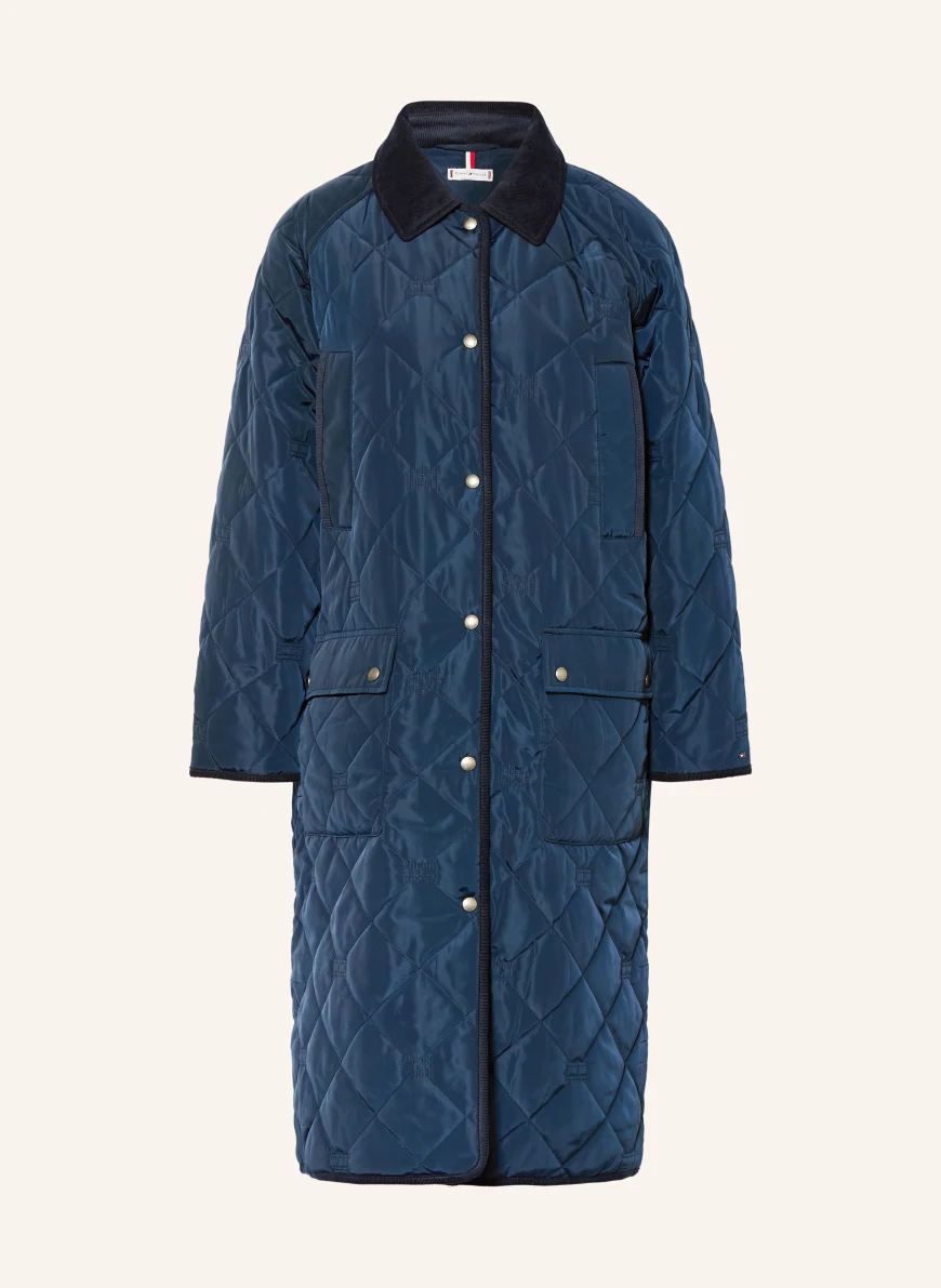 TOMMY HILFIGER quilted coat DARK BLUE