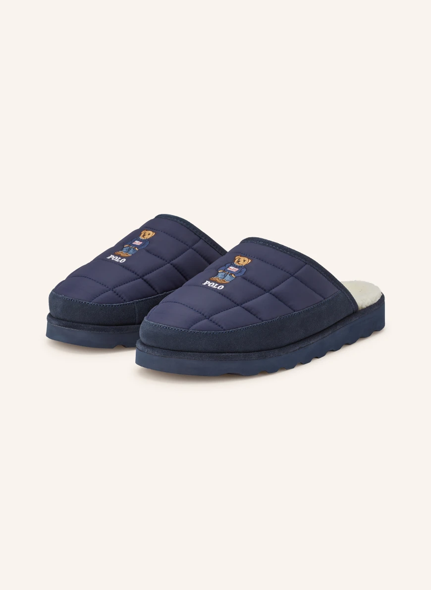 POLO RALPH LAUREN slippers DARK BLUE / CREAM