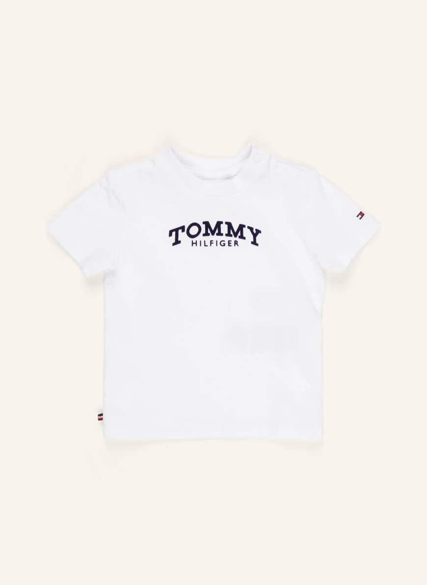 TOMMY HILFIGER T-shirt WHITE / BLACK
