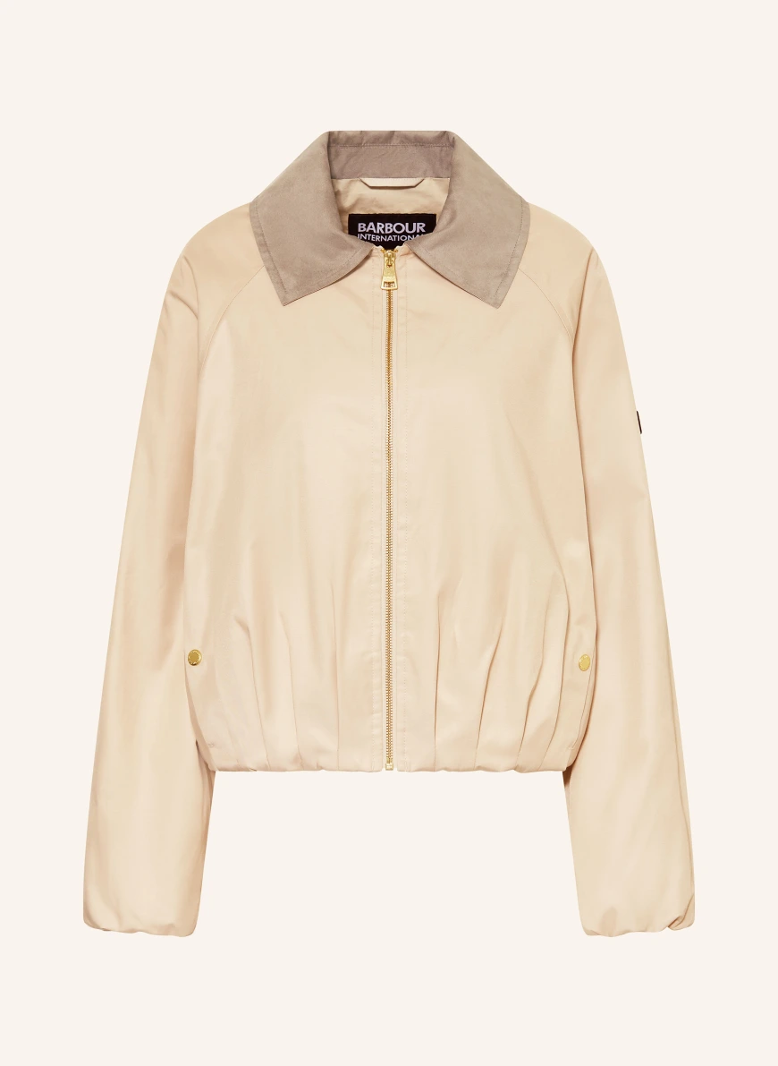 BARBOUR INTERNATIONAL OZARA blouson jacket ECRU / GOLD / TAUPE