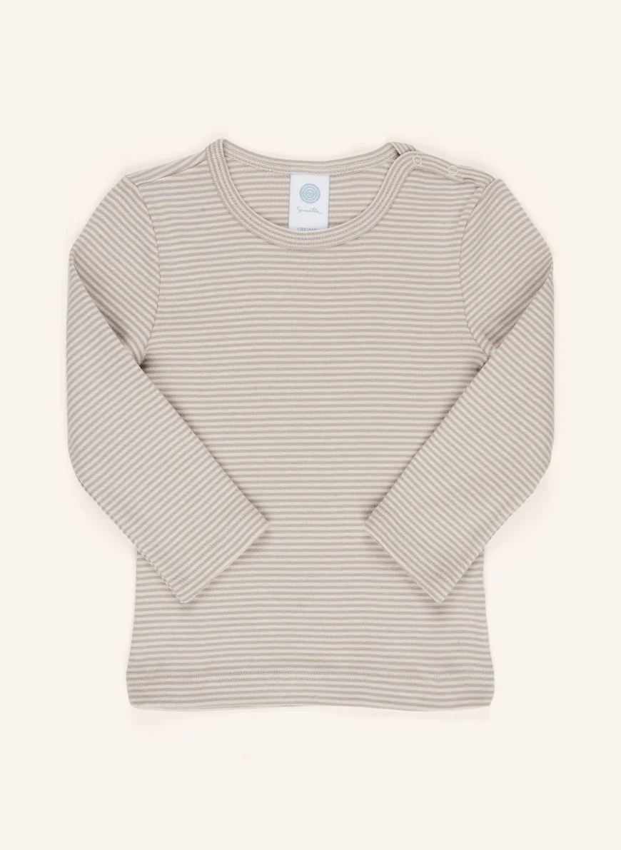 Sanetta Langærmet TAUPE / HVID