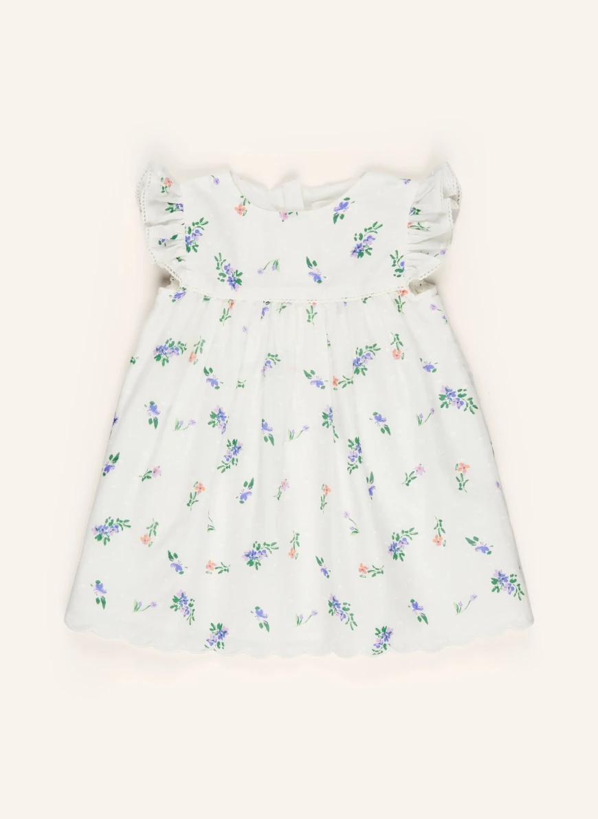 s.Oliver RED Dress with flounces ECRU / PINK / GREEN