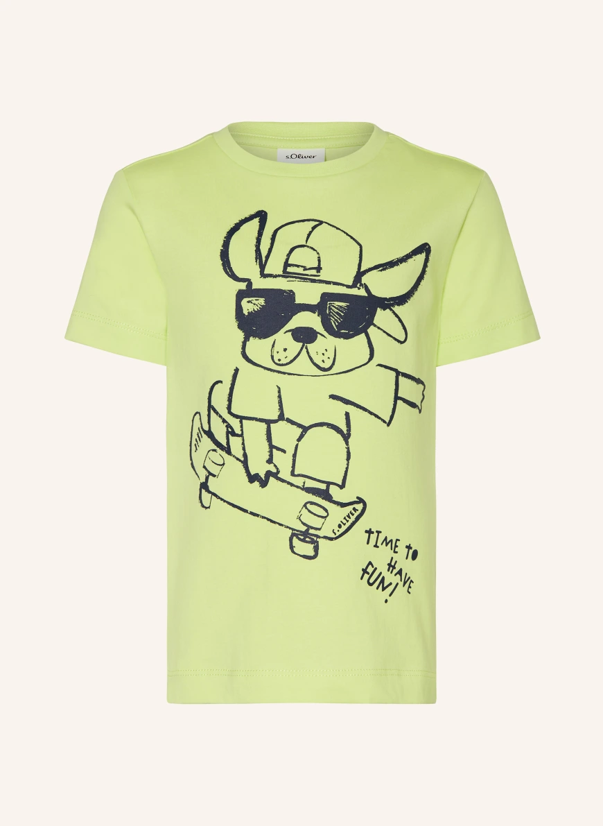 s.Oliver RED T-shirt NEON GREEN