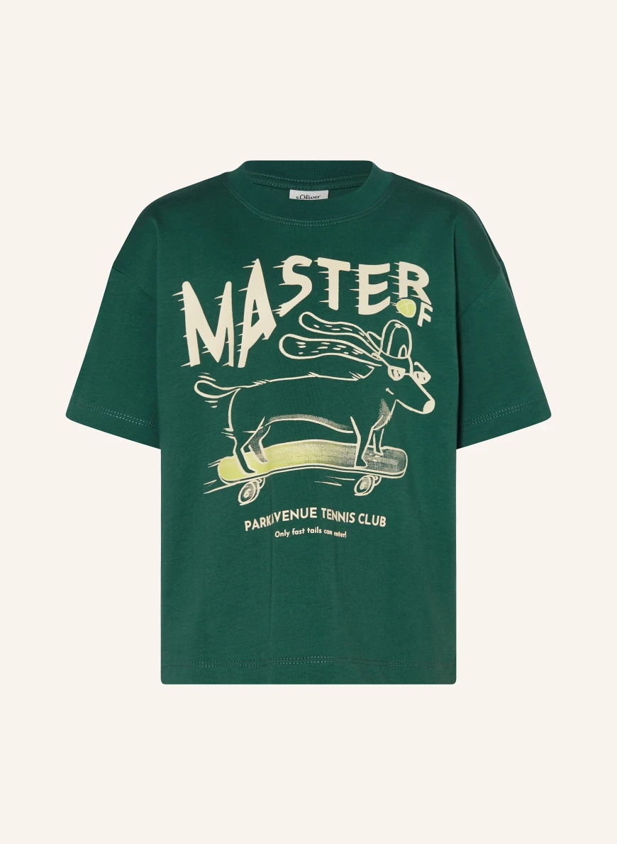 s.Oliver RED T-shirt DARK GREEN