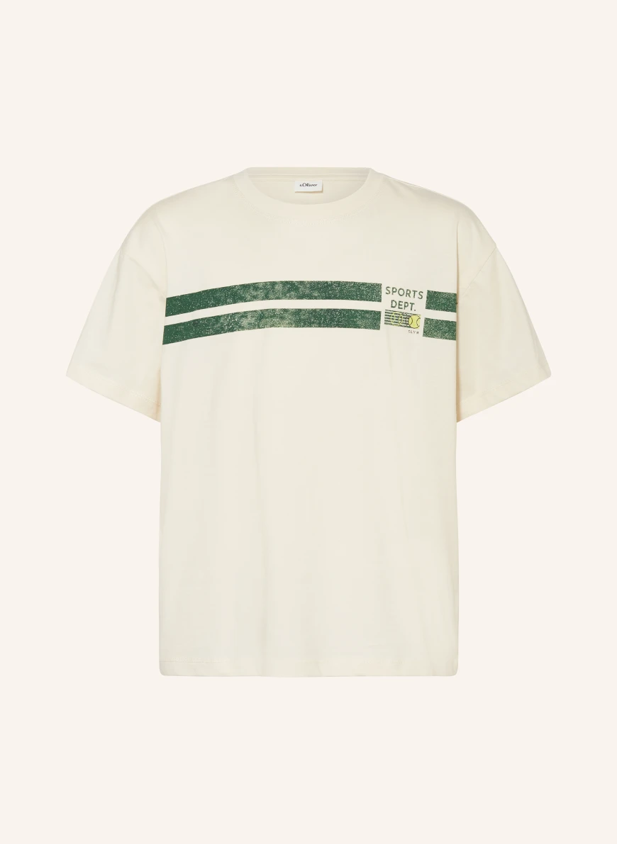 s.Oliver RED T-shirt ECRU / GREEN