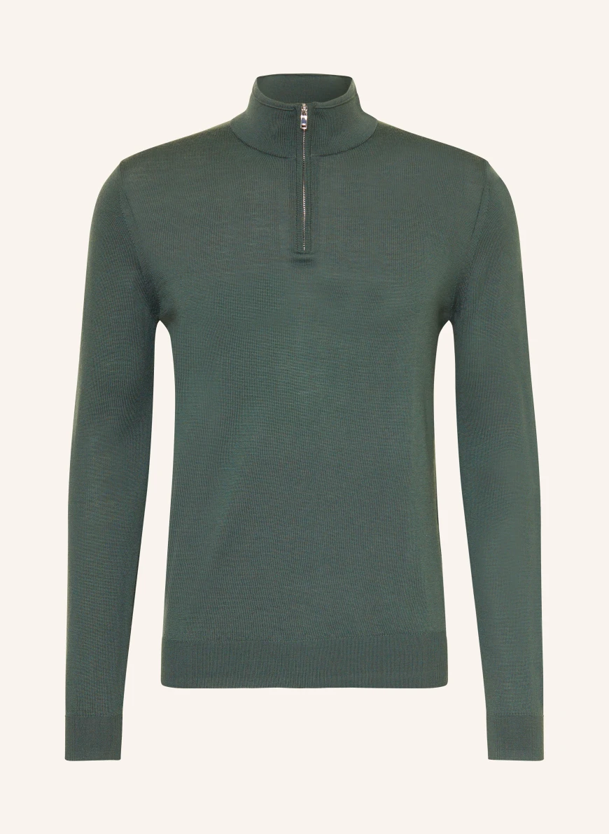 REISS Pulover cu guler înalt BLACKHALL din lână merino OLIV