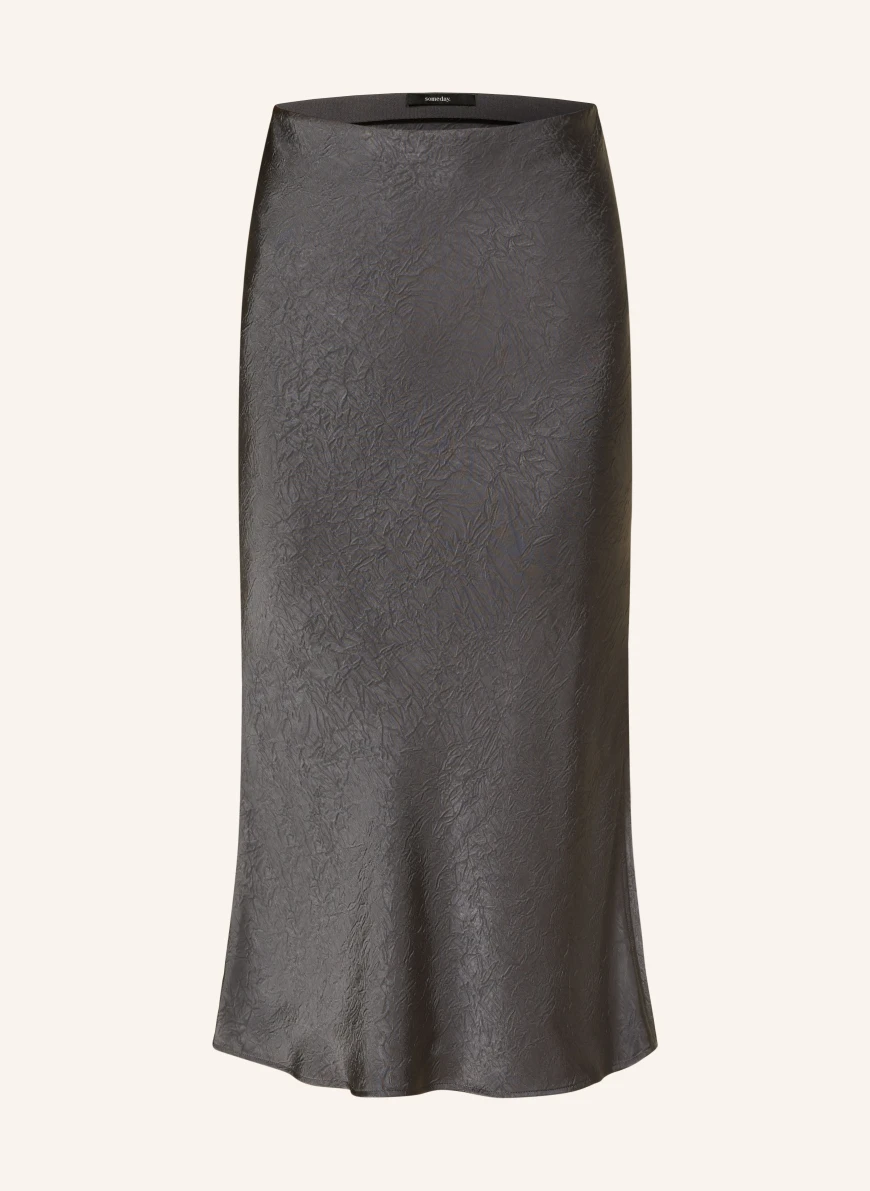someday Satin skirt ODINI DARK GRAY
