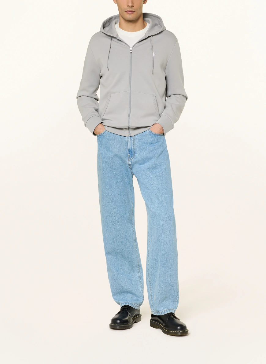 POLO RALPH LAUREN Jachetă din material tricotat GRI DESCHIS