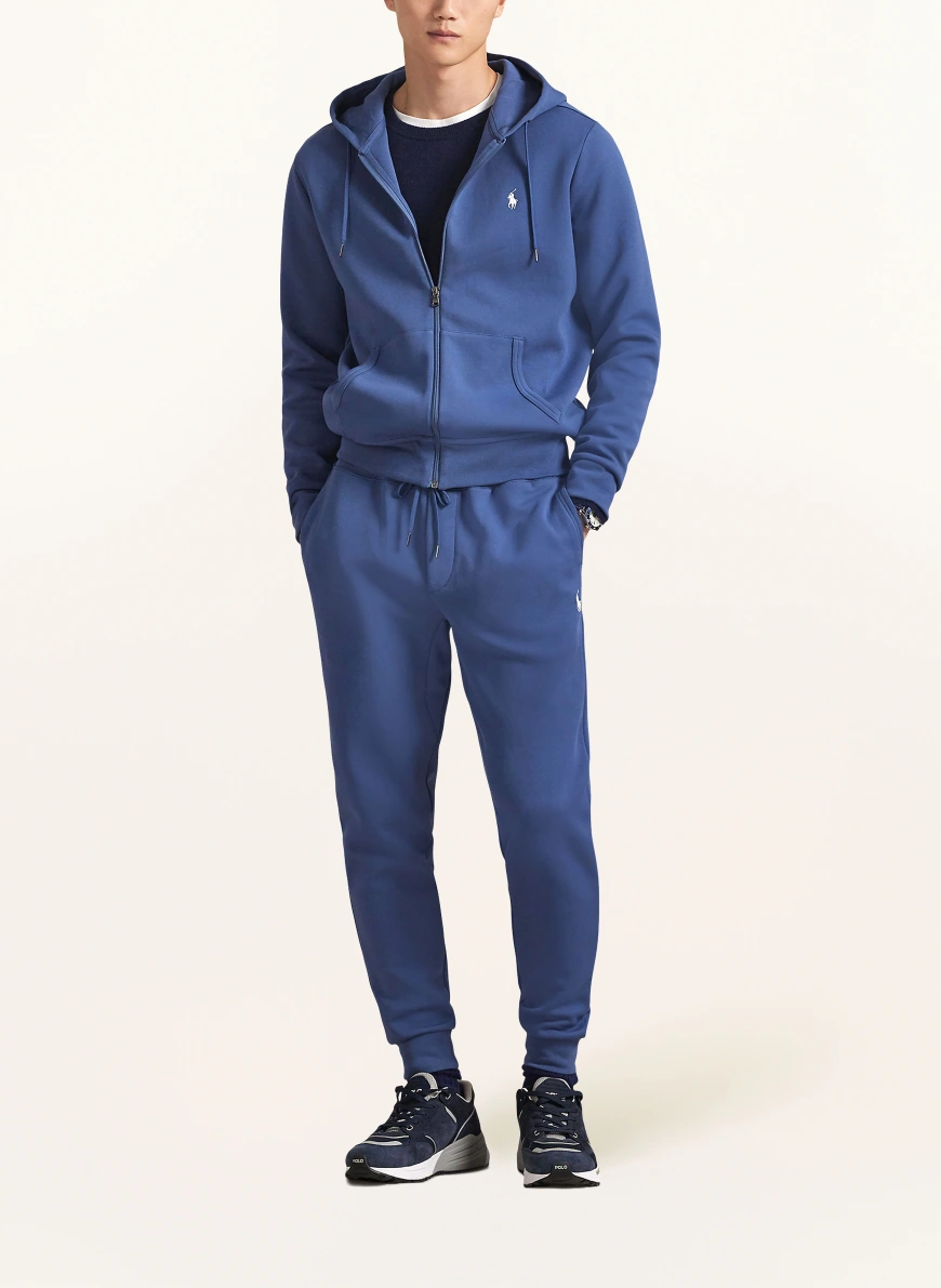 POLO RALPH LAUREN Jachetă din material tricotat ALBASTRU / ALB