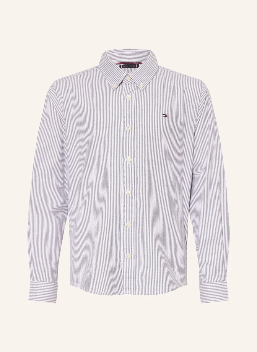 TOMMY HILFIGER FLEX ITHACA shirt BLUE / WHITE