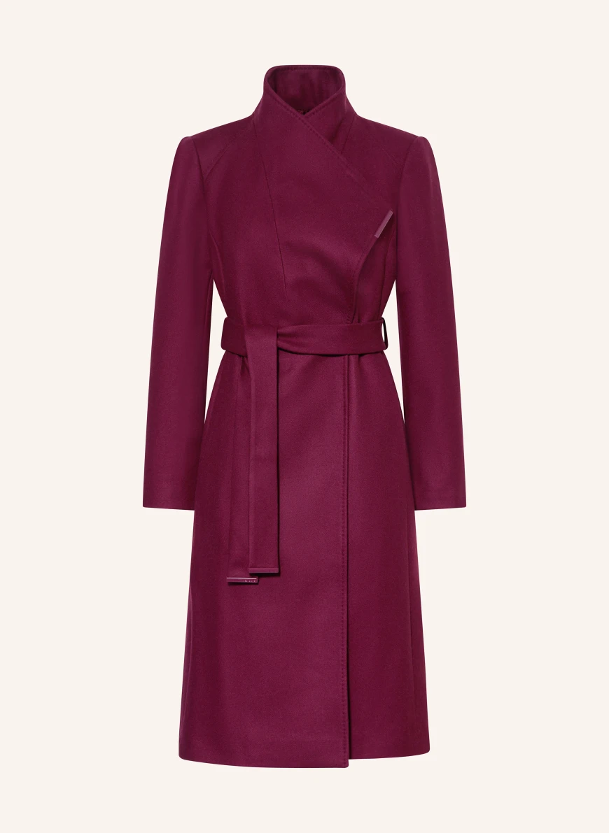 TED BAKER Wool coat ROSE DARK RED