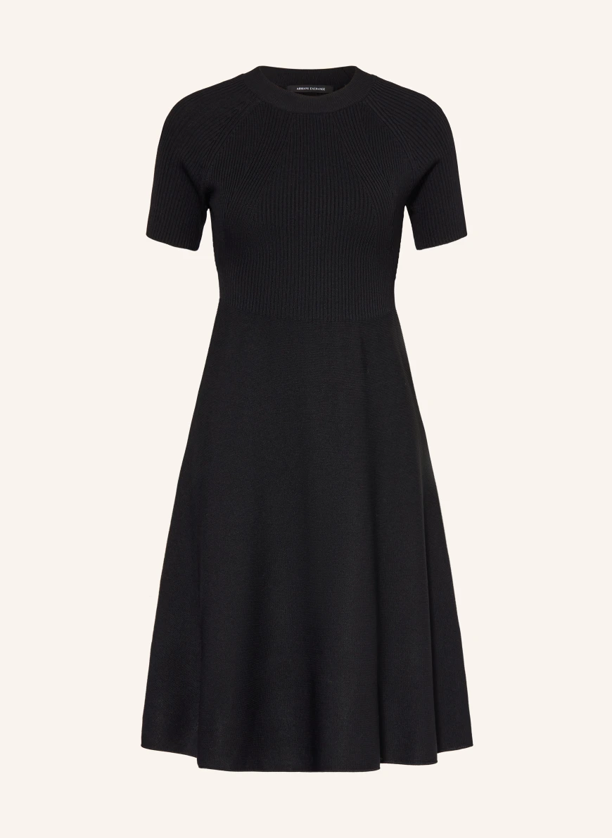 ARMANI EXCHANGE knit dress BLACK
