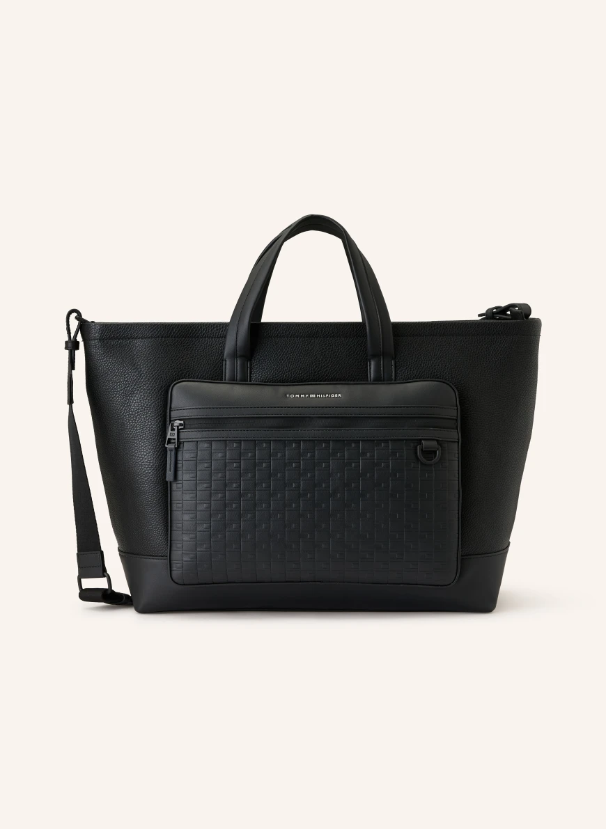 TOMMY HILFIGER Weekender bag with laptop compartment BLACK