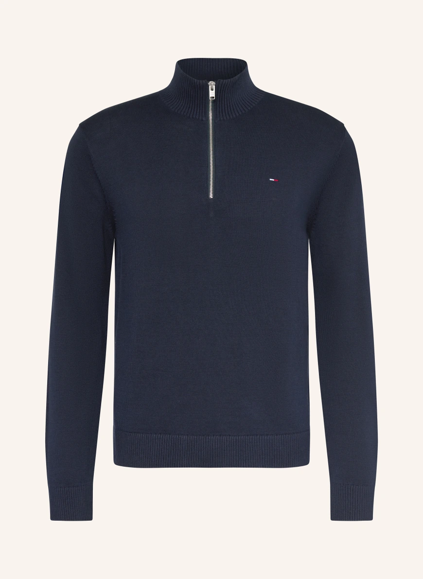 TOMMY JEANS Pulover cu guler înalt ALBASTRU ÎNCHIS