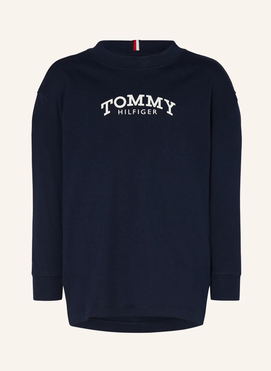 TOMMY HILFIGER Langærmet MØRKEBLÅ