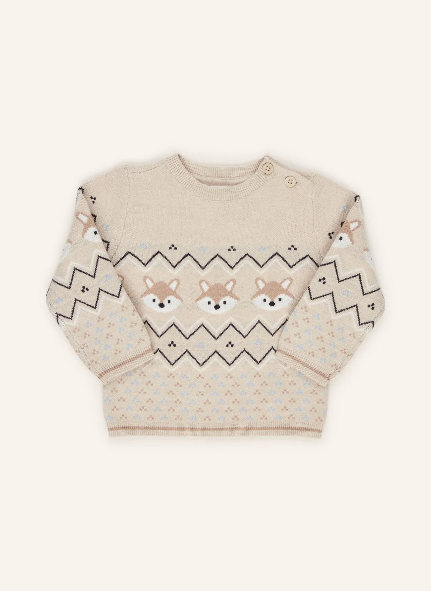 s.Oliver RED sweater TAUPE / LIGHT BLUE / DARK BLUE