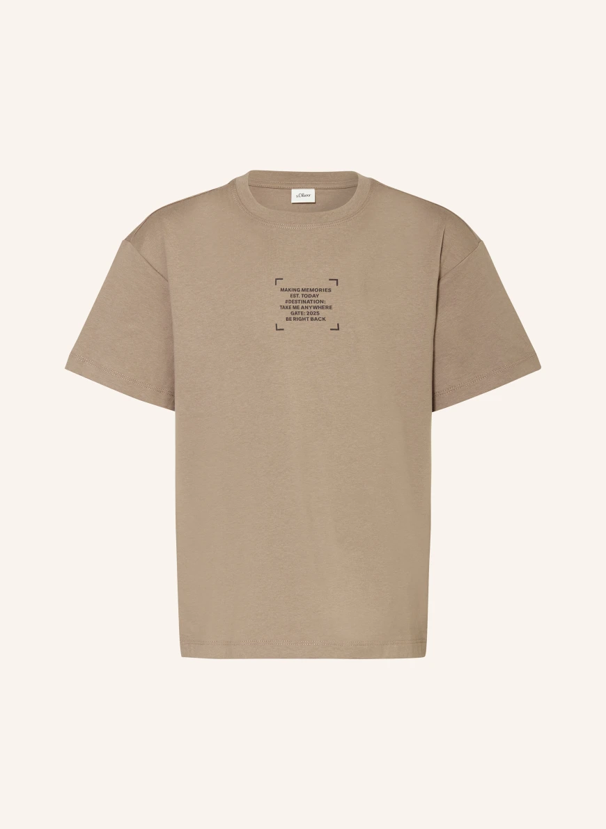 s.Oliver RED T-shirt TAUPE
