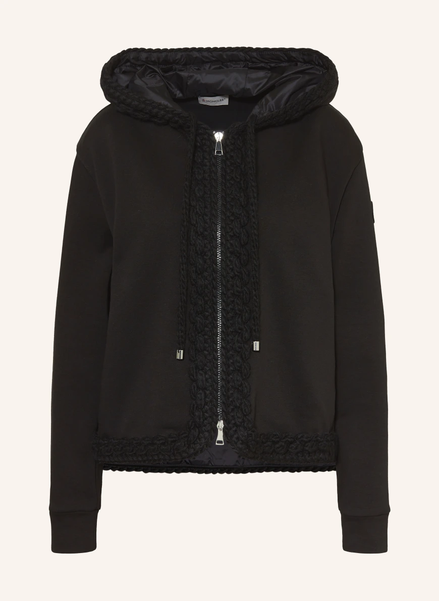 MONCLER sweat jacket BLACK