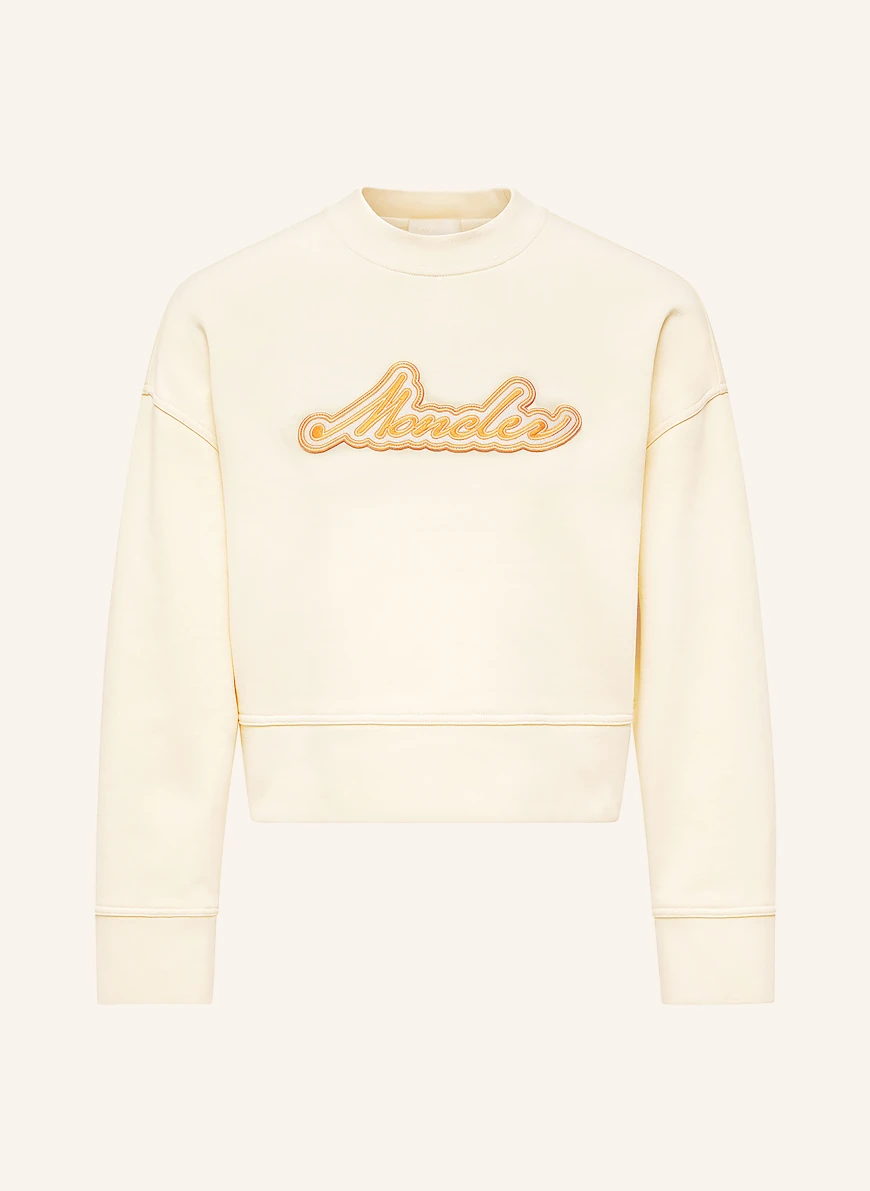 MONCLER sweatshirt CREAM / DARK ORANGE