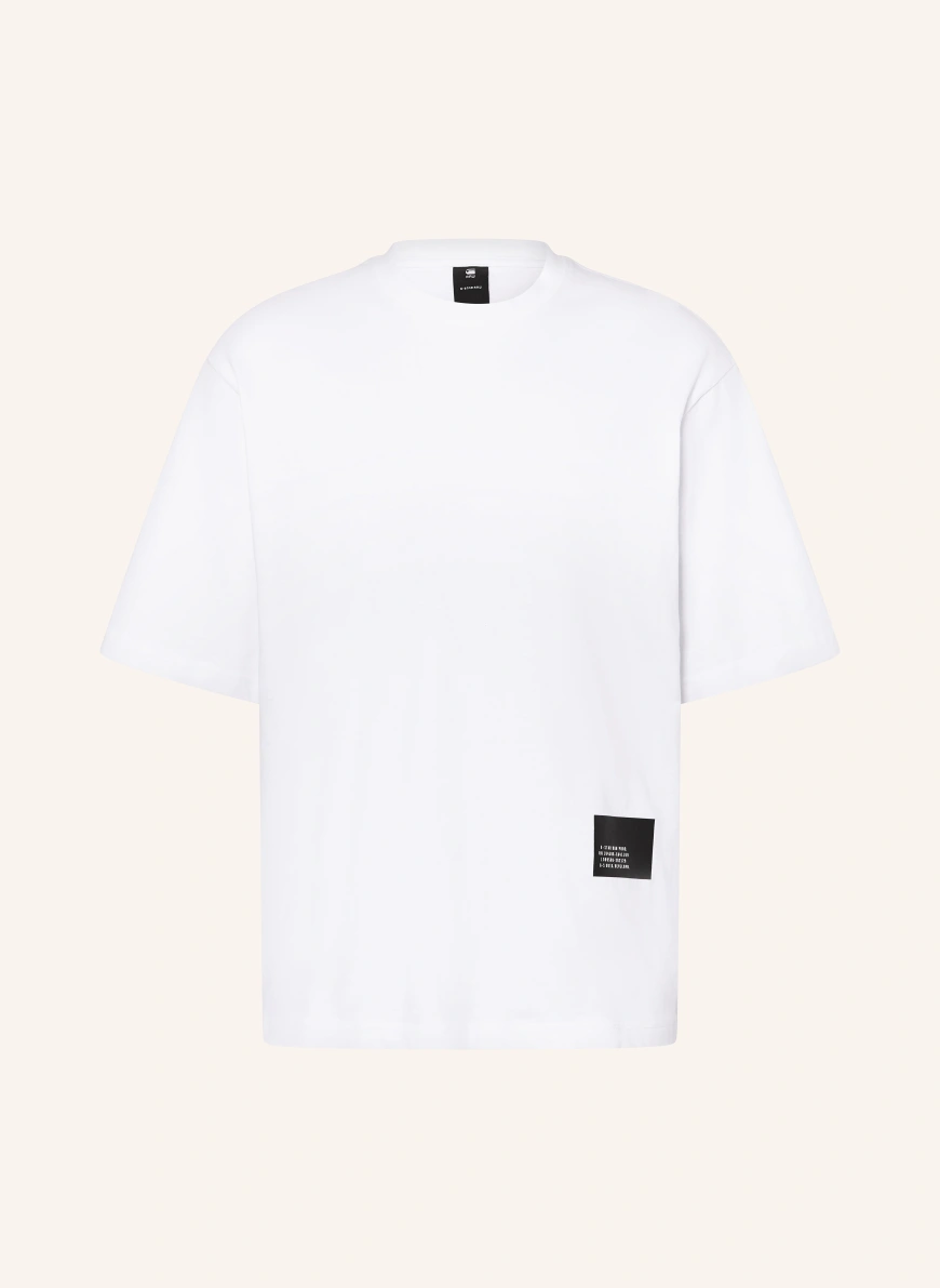 G-Star Tricou ALB / NEGRU