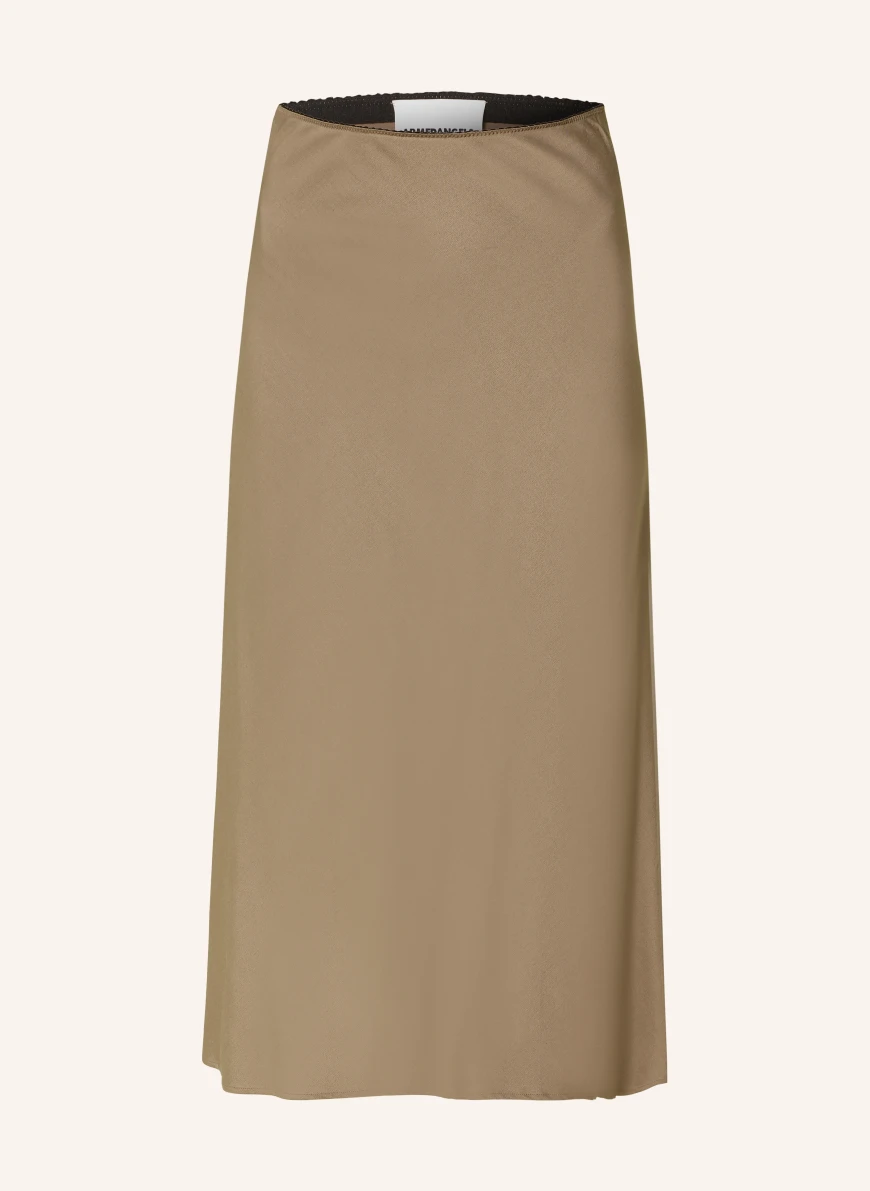 ARMEDANGELS Satin skirt LENOVAA KHAKI