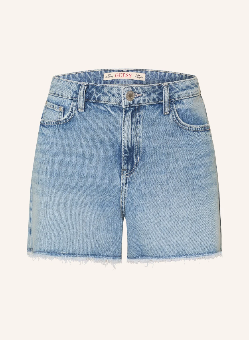 GUESS Denim shorts with rhinestones SKV1 SKY VIEW