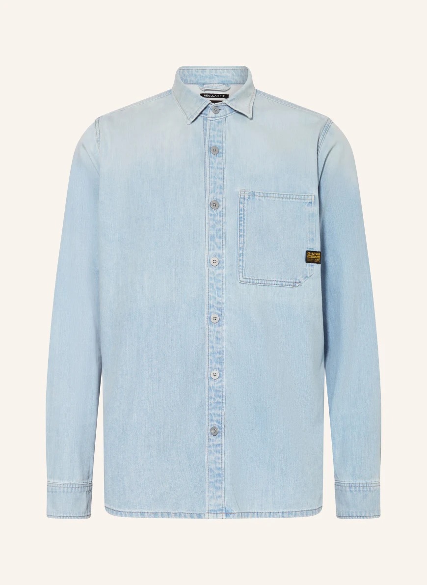 G-Star Cămașă din denim, croială regular ALBASTRU DESCHIS
