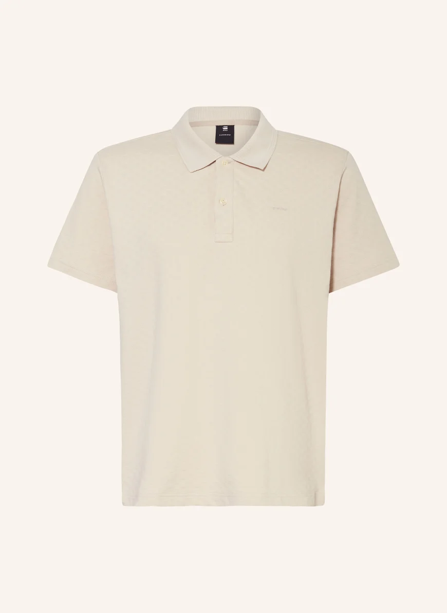 G-Star Tricou polo din jersey CREM