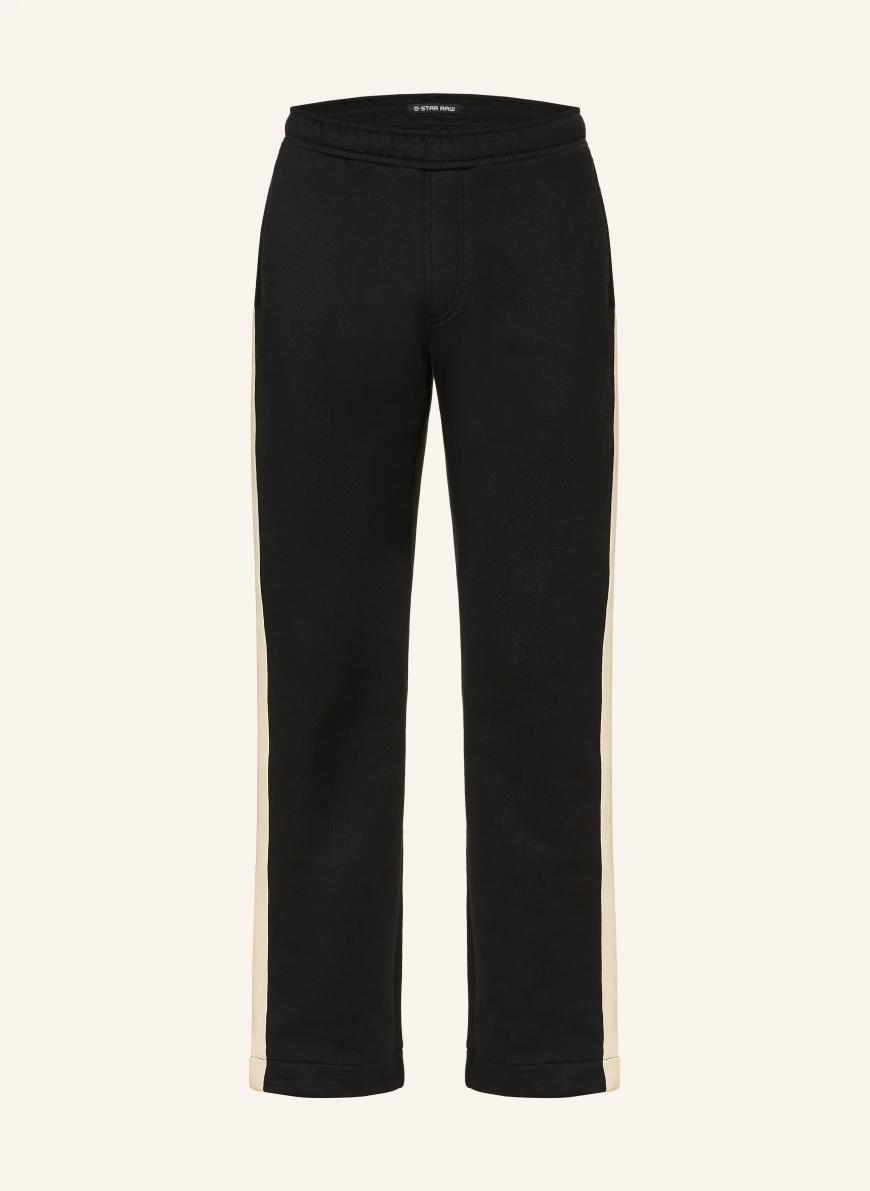 G-Star Pantaloni de trening NEGRU / CREM