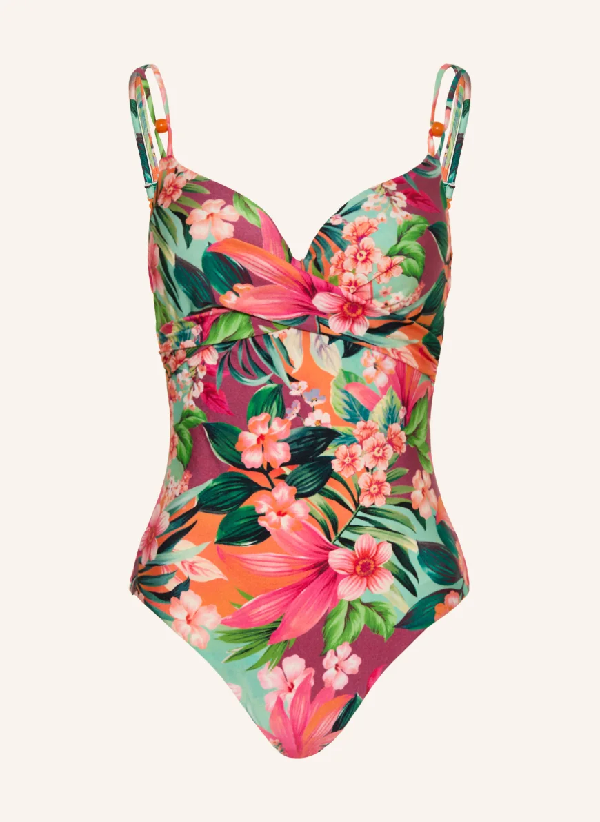 MARIE JO Underwired swimsuit NORMA JEANNE ORANGE / PINK / DARK RED